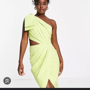 Lime green never worn lavish Alice dress